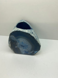 Blue Agate tea light Candle Holder