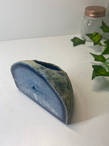 Blue Agate tea light Candle Holder