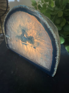 Blue Agate tea light Candle Holder 43