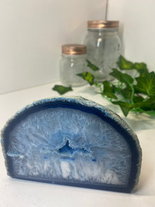 Blue Agate tea light Candle Holder 43