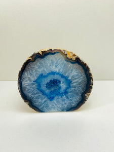 Blue Agate tea light Candle Holder