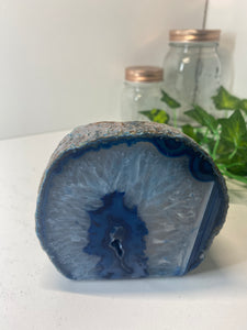Blue Agate tea light Candle Holder 56