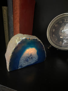 Blue Agate tea light Candle Holder