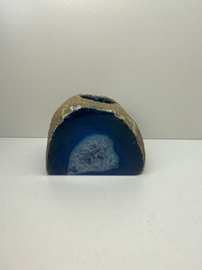 Blue Agate tea light Candle Holder