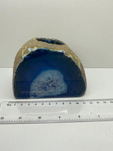 Blue Agate tea light Candle Holder