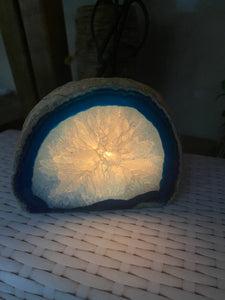 Blue Agate tea light Candle Holder