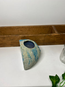 Blue Agate tea light Candle Holder