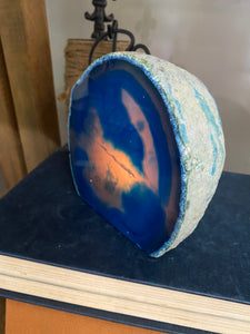 Blue Agate tea light Candle Holder