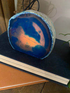 Blue Agate tea light Candle Holder