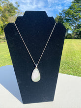 Load image into Gallery viewer, Burmese Jade Stirling silver pendant - necklace