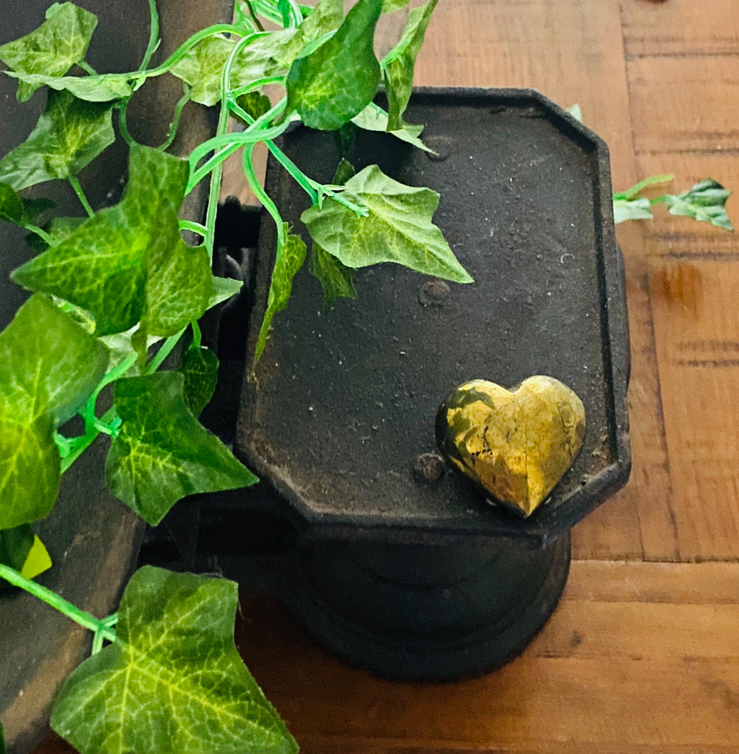 Pyrite love heart