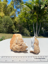 Load image into Gallery viewer, Clear Quartz crystal geode - home décor and table display 23