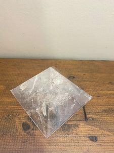 Clear Quartz pyramid, paper weight or unique display piece MD003