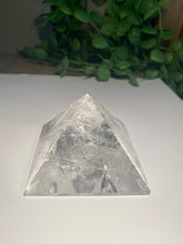 Load image into Gallery viewer, Clear Quartz pyramid, paper weight or unique display piece MD003