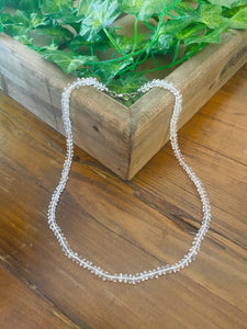 Clear Quartz bead necklace