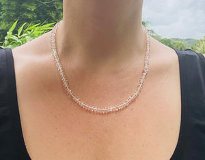 Clear Quartz bead necklace