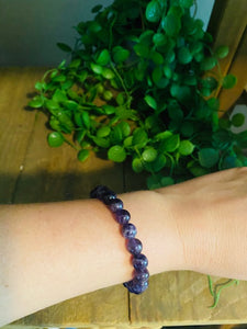 Deep purple amethyst bracelet