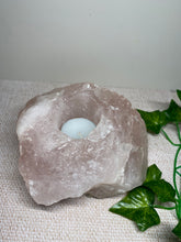 Load image into Gallery viewer, Extra Large Rose Quartz tea light Candle Holder