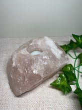 Load image into Gallery viewer, Extra Large Rose Quartz tea light Candle Holder