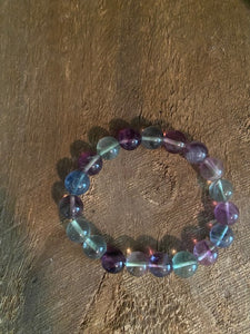 Fluorite bead bracelet