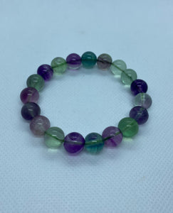 Fluorite bead bracelet