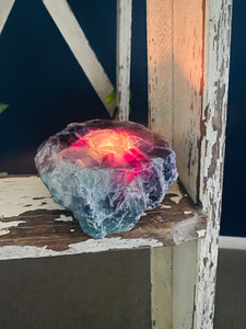 Fluorite tea light Candle Holder