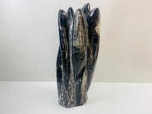 Load image into Gallery viewer, Freestanding Fossil Orthoceras statute