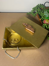 Load image into Gallery viewer, Gold trinket, jewellery or gift box with polished natural Copper handle