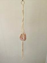 Load image into Gallery viewer, Rose Quartz Macrame wall hanging