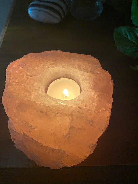 Load image into Gallery viewer, Rose Quartz Candle Holder