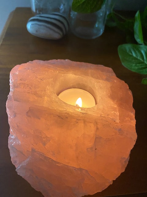 Load image into Gallery viewer, Rose Quartz Candle Holder