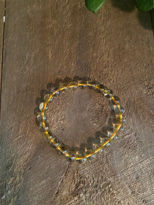 Citrine bead bracelet
