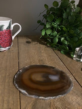 Load image into Gallery viewer, Natural polished Agate Slice drink coaster