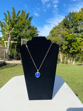 Load image into Gallery viewer, Lapis Lazuli heart shaped Stirling silver pendant - jewellery