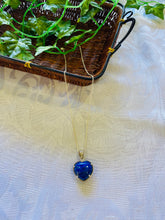 Load image into Gallery viewer, Lapis Lazuli heart shaped Stirling silver pendant - jewellery