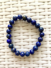 Load image into Gallery viewer, Lapis Lazuli bead bracelet