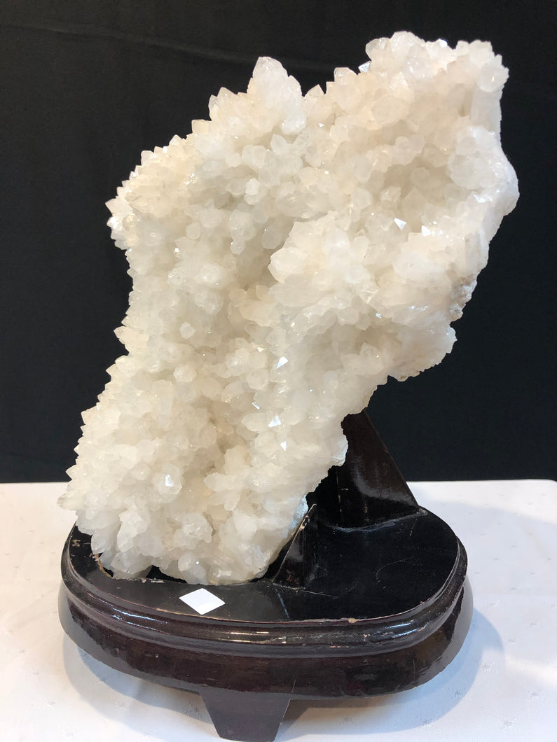 Large White Quartz Crystal Cluster - home décor and table display