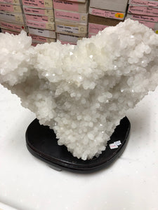 Large White Quartz Crystal Cluster - home décor and table display