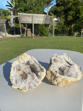 Load image into Gallery viewer, Large Clear Quartz crystal geode - home décor and table display AGMD0008