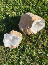 Load image into Gallery viewer, Large Clear Quartz crystal geode - home décor and table display AGMD0009