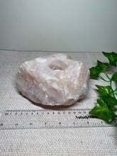 Load image into Gallery viewer, Large Rose Quartz tea light Candle Holder 36