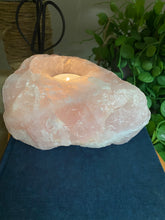 Load image into Gallery viewer, Large Rose Quartz tea light Candle Holder 36