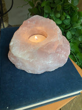 Load image into Gallery viewer, Large Rose Quartz tea light Candle Holder