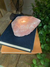 Load image into Gallery viewer, Large Rose Quartz tea light Candle Holder