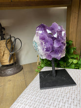 Load image into Gallery viewer, Amethyst Crystal on display stand - Large