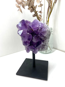 Amethyst Crystal on display stand - Large