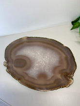 Load image into Gallery viewer, Large polished Natural Agate slice - cheese board or serving platter 02