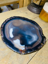 Load image into Gallery viewer, Large polished Natural Agate slice - cheese board, serving platter or display piece