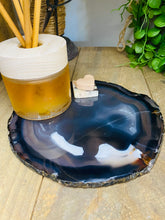 Load image into Gallery viewer, Large polished Natural Agate slice - cheese board, serving platter or display piece