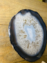 Load image into Gallery viewer, Large polished Natural Agate slice - cheese board, serving platter or display piece